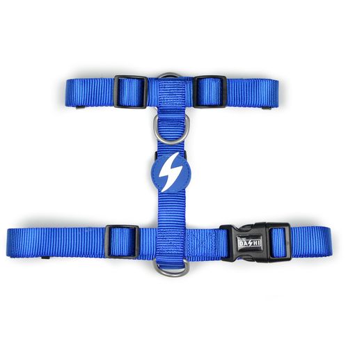 Dashi Solid Back Harness Blue - regulowane szelki guard dla psa, niebieskie