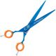 P&W Blue Star Titanium Left Scissors - nożyczki do strzyżenia zwierząt dla osób leworęcznych, proste
