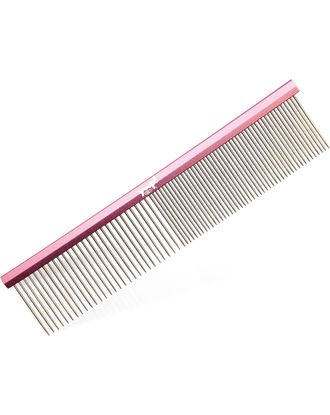 Yuup! Pink Comb 19cm - lekki, aluminiowy grzebień z mieszanym rozstawem ząbków 50:50, różowy