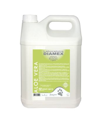 Diamex Aloe Vera - nawilżająco regenerujący szampon do sierści z aloesem, koncentrat 1:8 - 5L