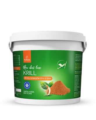 Pokusa RawDietLine Krill - liofilizowana mączka z kryla dla psa i kota, źródło kwasów Omega, EPA i DHA - 2kg