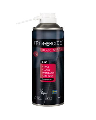 Trimmercide Blade Spray 5in1 400ml - preparat do konserwacji i czyszczenia ostrzy, w spray'u