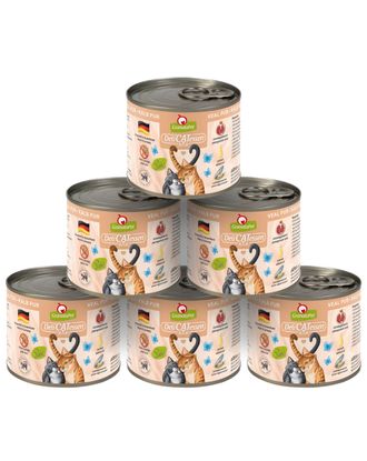 GranataPet DeliCatessen Veal Pur - bezzbożowa mokra karma dla kota, cielęcina - 6x 200g