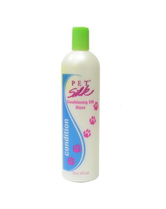 Pet Silk Conditioning Silk Rinse 473ml - nawilżająca odżywka z jedwabiem do każdego typu sierści psa i kota, koncentrat 1:16
