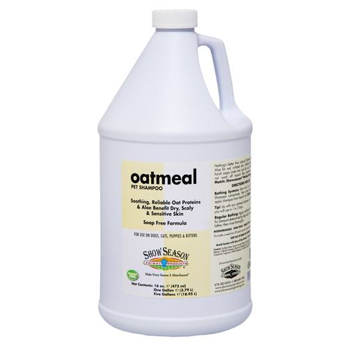 Show Season Oatmeal Shampoo 3,8l - szampon bez dodatku mydła do skóry suchej i podrażnionej, dla psa i kota, koncentrat 1:16