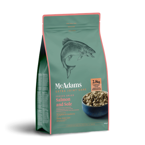 McAdams Cat Freeze Dried Salmon & Sole - liofilizowana karma dlakota, z łososiem i solą