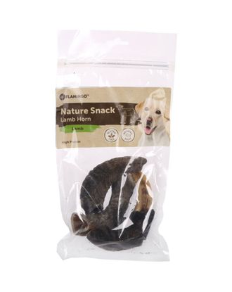 Flamingo Natural Snack Lamb Horn 200g - naturalne przysmaki dla psa, baranie rogi