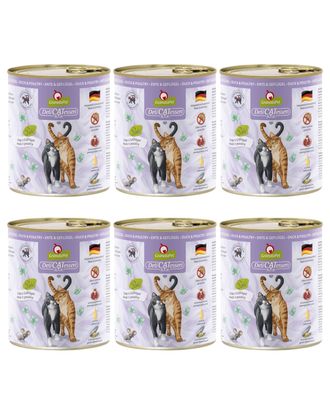 GranataPet DeliCatessen Duck & Poultry - bezzbożowa mokra karma dla kota, kaczka i drób - 6x 800g