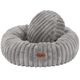 Biglo Cobe Donut Grey - Soft, Fluffy and Anti-stress Donut Dog Bed