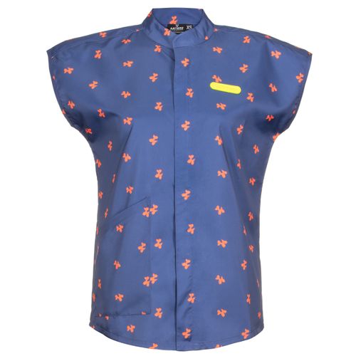 Artero Coral Poodle Smock Moscu - bluza groomerska z motywem pudli, granatowa
