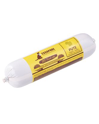 Escapure Pute Wurst - karma mokra dla psa, baton mięsny, indyk - 12x 400g