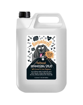 Bugalugs Oatmeal Deodorising Spray - preparat odświeżający szatę, o zapachu kokosa i limonki - 5L
