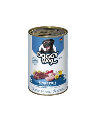 Doggy Dog Beef & Turkey - bezzbożowa mokra karma dla psa, z wołowiną i indykiem - 400g