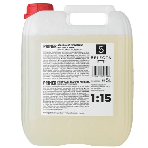 Selecta Primer 5L - szampon oczyszczający do pierwszego, zasadniczego mycia, koncentrat 1:15