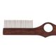 Blovi Brown Wood Comb 25cm - with Rotating Pins & Finger Hole