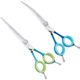 P&W Asian Style Set Scissors (Extra Curved & Straight) 6,5" - zestaw nożyczek do strzyżenia w stylu azjatyckim, nożyczki extra gięte + proste + etui
