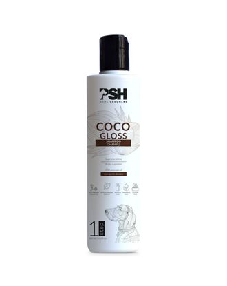 PSH Home Coco Gloss shampoo 300ml - nabłyszczający szampon do suchej i matowej sierści psa, z olejem kokosowym 