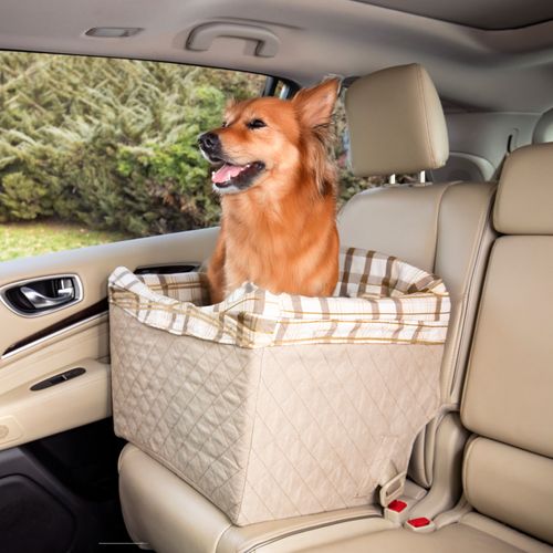 PetSafe Happy Ride Seat Tan - fotelik samochodowy dla psa do 14kg, beżowy