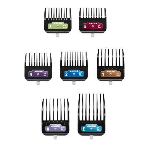 Andis 7-Piece Detachable Blade Attachment Comb Set