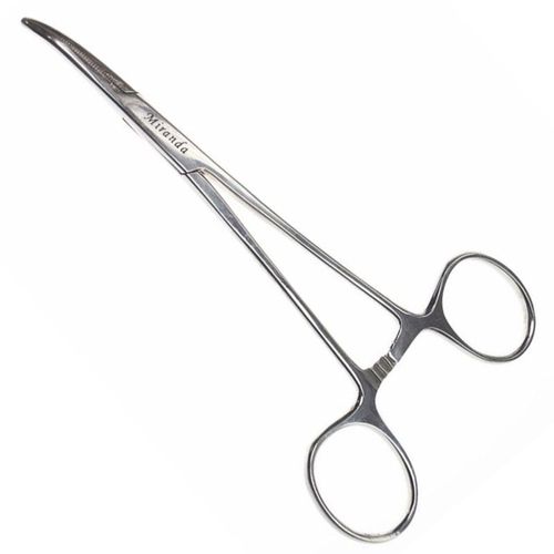 Miranda Ear Forceps 14cm - kleszcze do wyrywania włosów z uszu psa, gięte