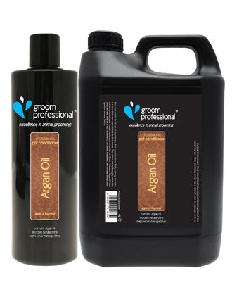 Groom Professional Argan Oil Conditioner - intensywnie nawilżająca odżywka do sierści z olejkiem arganowym, koncentrat 1:10