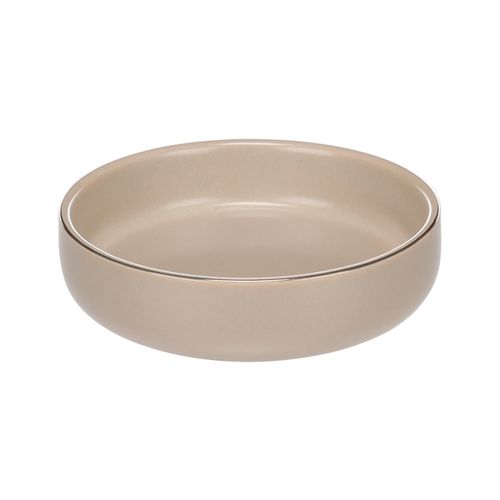 Flamingo Eram Cat Ceramic Bowl 200ml - miska ceramiczna dla kota, beżowa z błyszczącym rantem
