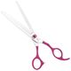 Jargem Fuchsia Blenders - Single Thinning Scissors With Decorative Screw and Ergonomic Handle