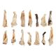 Flamingo Nature Snack Lamb Ear With Hair 200g - przysmaki dla psa, naturalne uszy jagnięce