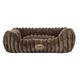 Biglo Cobe Dark Brown - Comfortable & Soft Dog Bed Sofa, Dark Brown