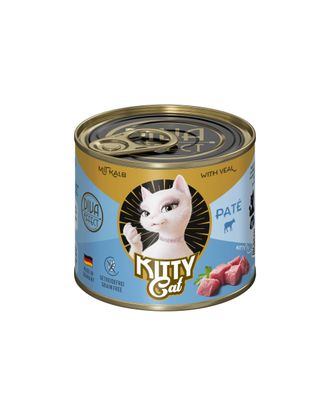 Kitty Cat Veal Pate - bezzbożowa mokra karma, pasztet dla kota, z cielęciną - 200g