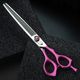 Jargem Pink Blenders 7,5" - Single Thinning Scissors With Decorative Screw, 56 Teeth