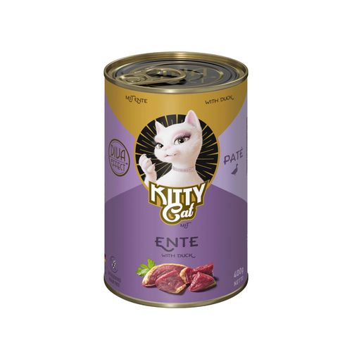Kitty Cat Duck Pate - bezzbożowa mokra karma, pasztet dla kota, z kaczką