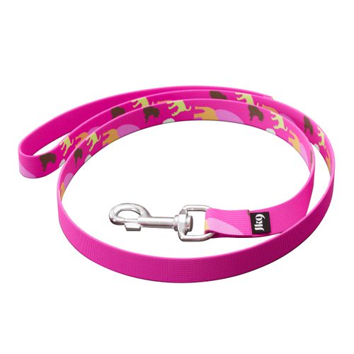 Julius-K9 MoreColor Basic Leash Dogz 120cm - smycz dla psa, taśmowa, wzór w pieski