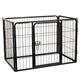 Flamingo Kennel Kazan Black - kojec dla psa, szczeniaka, z podłogą
