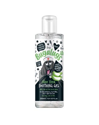Bugalugs Aloe Vera Soothing Gel - żel aloesowy dla psa, kota i innych zwierząt domowych, łagodzi i nawilża  -250ml