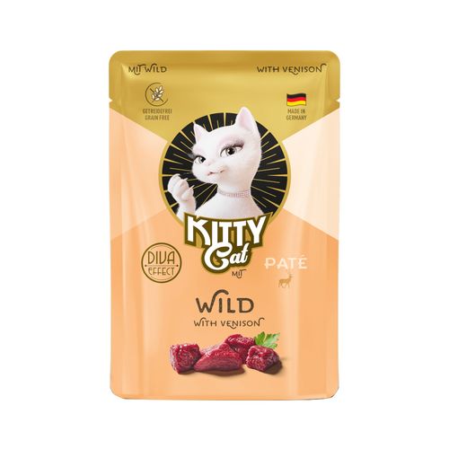 Kitty Cat Venison Pate 85g - bezzbożowa mokra karma dla kota, z dziczyzną, pasztet