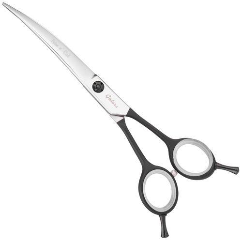 Geib Gator Trim 'n' Cut Curved Scissors - lekkie, ostre i poręczne nożyczki gięte z teflonowym uchwytem i cienkimi ostrzami
