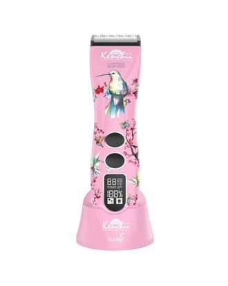 Kenchii Flash 5 Pink Cordless Cipper - profesjonalna maszynka bezprzewodowa, 5 biegowa z regulowanym ostrzem