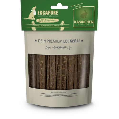 Escapure Premium Sticks Kaninchen 150g - naturalne przysmaki dla psa, pałeczki z królika