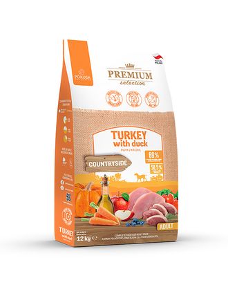Pokusa Premium Selection Turkey & Duck - bezzbożowa karma dla dorosłego psa, indyk i kaczka