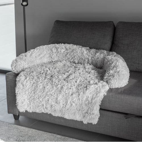 Record Batuffolo Sofa Plush Pet Bed Grey - legowisko na kanapę dla psa, szare