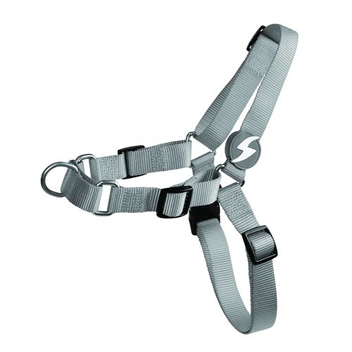 Dashi Solid Front Harness Grey - szelki norweskie dla psa, no-pull, szare