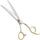 Geib Avanti Curved Scissors - profesjonalne nożyczki groomerskie z mikroszlifem, gięte