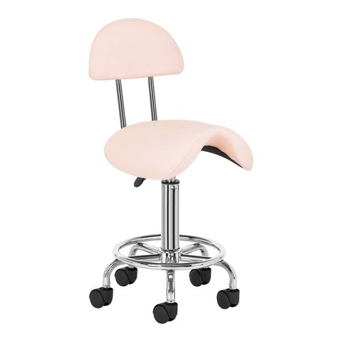 Activ 6001 Pink - wygodne krzesło groomerskie z profilowanym siedziskiem i oparciem