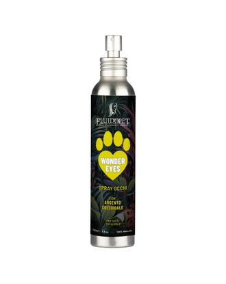 FluidoPet Wonder Eyes Spray 150ml - naturalny spray do higieny oczu zwierząt, ze srebrem koloidalnym