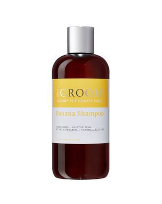 iGroom Banana Shampoo - odżywczo-nawilżający szampon dla psa i kota, koncentrat 1:8 - 473ml