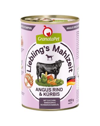 GranataPet Angus Beef & Pumpkin - monobiałkowa bezzbożowa mokra karma dla psa, wołowina i dynia - 400g