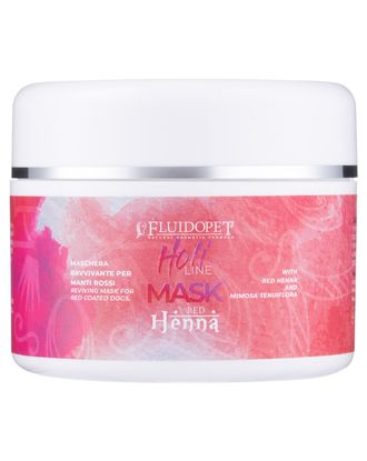 FluidoPet Holi Line Mask Red Henna - rewitalizująca maska do czerwonych odcieni sierści psa - 100ml