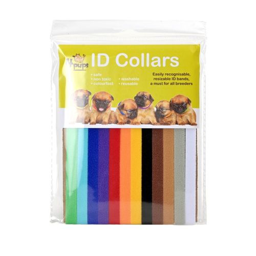 Show Tech ID Collars 12szt. - kolorowe obróżki identyfikacyjne dla szczeniąt