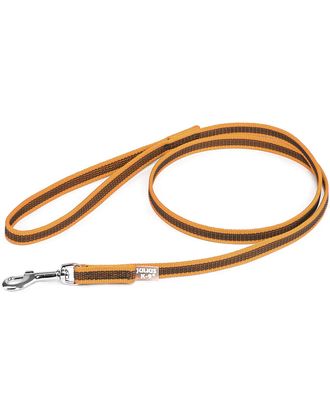 Julius K9 Color & Gray Supergrip Leash With Handle Orange- smycz dla psa, antypoślizgowa, pomarańczowa